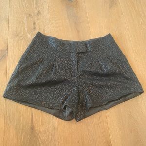 black sequin shorts